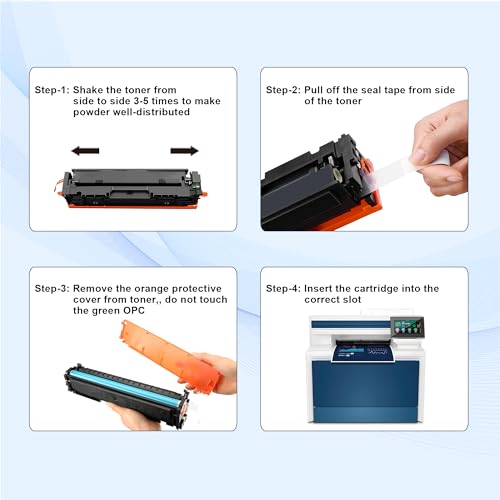 Image of 210A Toner Cartridge Replacement for HP 210A 4301fdw 4301fdn 4201dw 4201dn | Compatible for HP Color Laser Pro MFP 4301fdw 4301fdn Pro 4201dw 4201dn Printer Ink (Black,Cyan,Yellow,Magenta)
