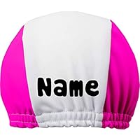 NGTSFLY Badekappe Mit Namen - Personalisierte Stoff-Badekappe Für Kinder Mit Heißprägeverfahren