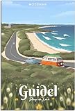  Art de la toile Guidel France autoroute côtière Vintage affiche de voyage Art mural décoration de la maison affiche décor Sans cadre 30x45cm