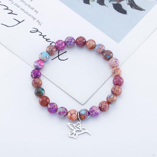 ARHTF Hummingbird Bracelet - Charm Jewelry with Inspirational Quote3