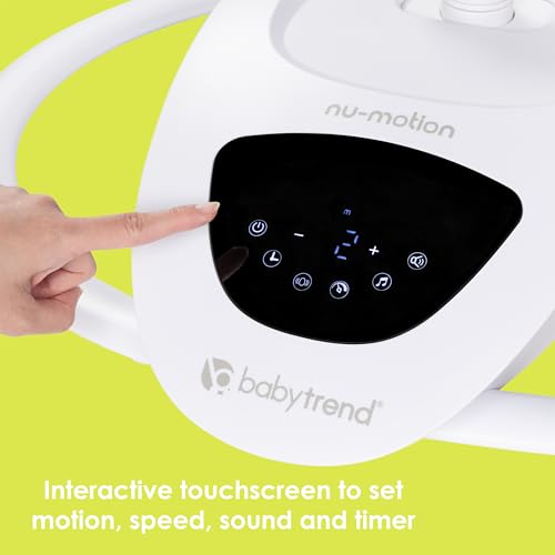 Baby Trend NuMotion Infinity Swing – 5 Motion Modes, Touchscreen Control, Remote, Multi‑Position Recline & Hanging Toys – Dash Grey - image 7