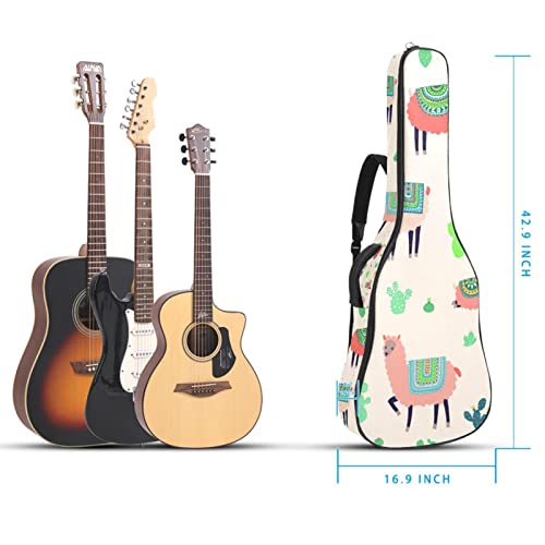 Hondank Housse imperméable pour guitare acoustique avec double bandoulière et poche Motif feuilles Vert, Multicolore 05… - Les Beatles, Paul McCartney, John Lennon, RIngo Starr, George Harrison Hondank Housse imperméable pour guitare acoustique avec double bandoulière et poche Motif feuilles Vert, Multicolore 05… – Image 6
