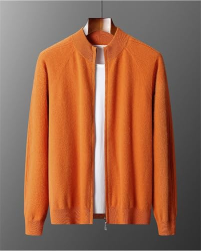 Men Thick Sweater Men's Stand Up Collar Knitted Cardigan Casual Warm Sweater Men's Long Sleeve Sweater2