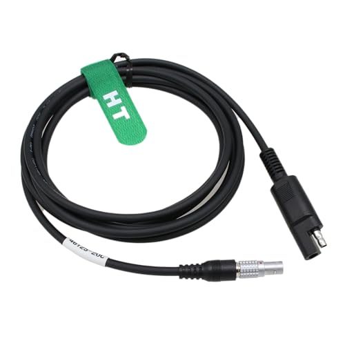HangTon Power Cable for Trimble R6 R7 R8 R9 R10 R12 GPS GNSS Receiver 5700 5800 SPS 7 Pin to SAE 2-pin 12V External Battery 8.8ft