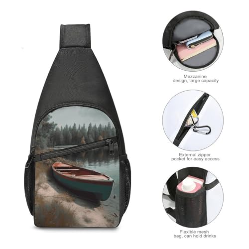 Bolso cruzado pequeño para hombre y mujer miniatura 4