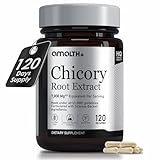 AMALTH Chicory Root Fiber Capsules 700mg - Chicory Root Powder for Gut Cleanse & Digestive Support - Vegan, Non-GMO Inulin Prebiotic Fiber Supplement, 120 Caps