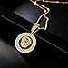 cmoonry Fashion Lion Head Pendant Necklace Gold/White Gold Plated AAA CZ Party Jewelry For Women Men 17.7