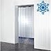 Kit de rideau à lamelles en PVC Super Polaire - Idéal pour les chambres froides/congélateurs à température négative (1m x 2.5m) - Rideau industriel pour chambre froide et boucherie