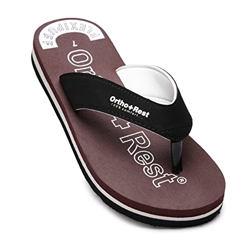 Image of Ortho + Rest Men Slipper Orthopedic Super Soft, Lightweight and Comfortable Flip Flops for Home Daily Use
