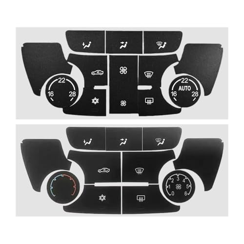 Rénover commandes de climatisation Buick Encore 2012-2017 via autocollants boutons