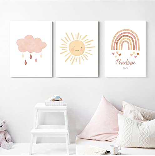 Toile personnalisée prénom bébé le cadeau de naissance idéal et durable - 2