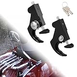 Detachable Locking Latch Kit Rotary Docking Latches with Locks Sissy Bar Backrest Mounting Luggage Rack Latch Clips for Harley Davidson Touring Dyna Softail Sportster
