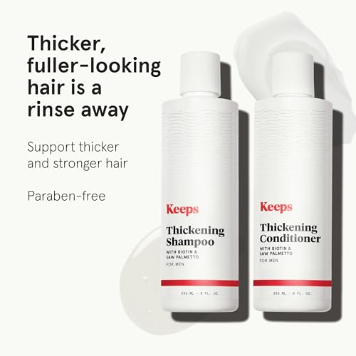 Best Shampoo for Thinning Hair Men Over 50: 8 Products That Actually Deliver 3 Keeps Thickening Shampoo & Conditioner for Men - Anti-Thinning Hair Care Duo with Biotin, Caffeine & Saw Palmetto - Color-Safe Men's Volumizing Shampoo & Conditioner - DHT-Blocker - 8 Oz Each