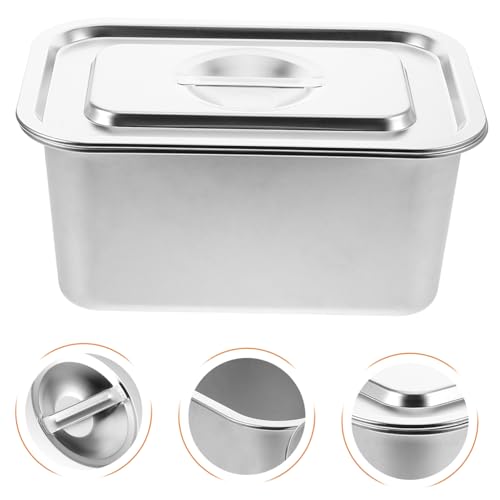 Bac à compost de cuisine anti-odeur en acier inoxydable robuste avec couvercle - 8
