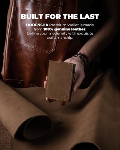 Magnetic Mens Slim Wallet with Coin Pocket Wallet for Men Business Credit Card Holder for Men 10+ Cards RFID Wallet with Present Box Brown4