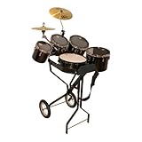 4 Dixon Concert Toms Schlagzeugwagen mit Snare, 4 Toms, 1 Hi-Hat, 1 Becken