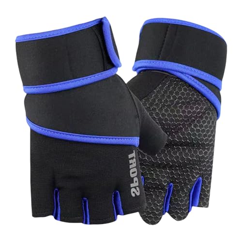 Uitndvyte Paquete de 2 guantes flexibles de medio dedo, guantes de entrenamiento de boxeo, guantes deportivos al aire libre para hombres y mujeres