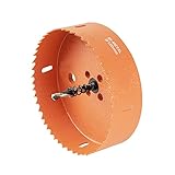 APLICACIONES AMPLIAS: la sierra de corona bimetálica se puede utilizar en madera, madera contrachapada, metales no ferrosos, plásticos y placas de yeso. Compatible con taladros manuales, taladros de banco y equipos de perforación planos que se utilizarán