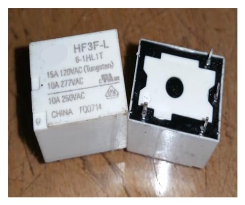 Relé de enganche magnético HF3F-L 6-1HL1T de 4 pines y 6V