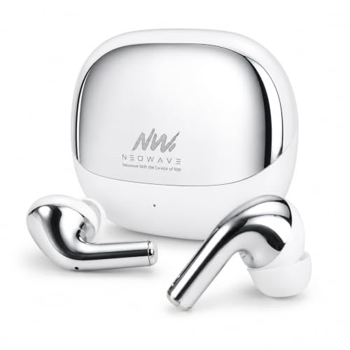 NEOWAVE New-Supreme-White Bluetooth 5.3 Earbuds, White - Image 2