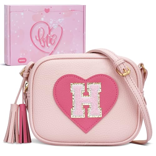 Image of KKXIU Birthday Gifts for Girls Initial Toddler Purse Cute Kids Crossbody Bag