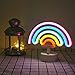 Hello Neon Night Light - Battery & USB Powered Warm White LED Room Decor