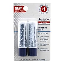 Aquaphor Lip Repair Stick 0.17 Ounce Twin 6 Pack
