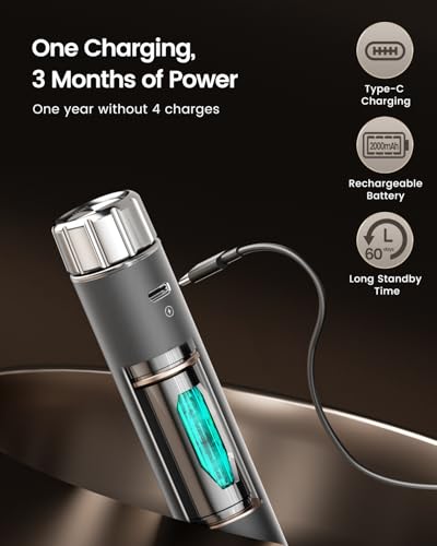 Maestri House Rechargeable Milk Frother with Stepless Speed Control, Handheld Electric Foam Maker Waterproof Drink Mixer Foamer with Stainless Steel Stand & Detachable Whisks for Lattes, Cappuccino - Thumbnail 5