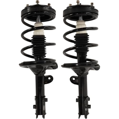 EIDZADK 2pcs Suspension Shock Absorber and Strut Assembly Set Front Left Right Black Non-Adjustable Twin-Tube FWD for Entourage 2007-2008 for Sedona 2006-2012 2014
