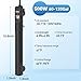 hygger Ceramic Submersible Aquarium Heater, New Explosion-Proof Fish Tank Water Heater with External Temp Controller Auto Thermostat Heater for Saltwater Freshwater (500W for 60~120 Gallon)