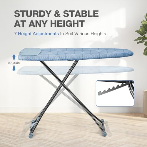 image for APEXCHASER Ironing Board with Iron Rest, Compact and Space Saver Iron 