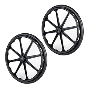 2 Stuks Reservewielen Voor Rolstoelen, 24 Inch Solide Rolstoelwielen, Vervangende Zwenkwielen Aan De Achterkant Van De…