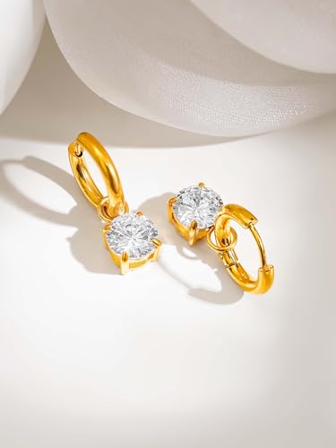 Image of 18K Gold Plated Statement Hoop Earrings for Women | Trendy Hoops Earrings | Waterproof and Anti Tarnish Jewellery | Rakhi Gift for Sister | Gifts for Women | 1 Year Warranty*