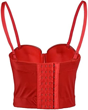 pu bustier top