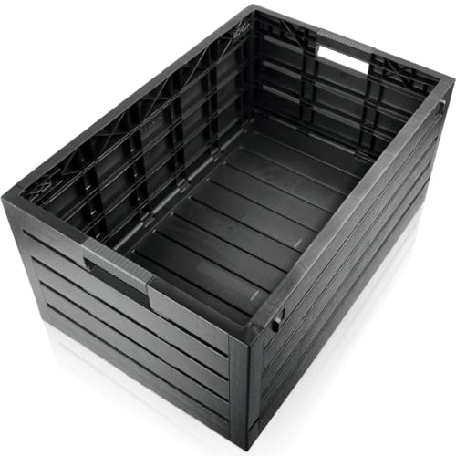 Stimo Premium Klappbox 60L Transportbox bis 30kg 60x40x28cm faltbar klappbar stapelbar Aufbewahrungsbox