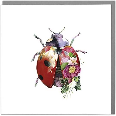 Lola Design - Wildlife Botanical Greeting Cards - Blank Cards and Envelopes - Small Mouse Animal Card