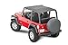 MasterTop Bimini Summer Soft Top, Black Diamond - Fits Jeep Wrangler TJ 1997-2006 - Open Air Fabric Top Cover for Sun and Light Rain Protection