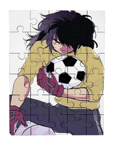 Merchandmanía Puzzle tamaño Aprox. A4 de 35 Piezas ed Warner Portero Oliver y Benji Serie Dibujos Rompecabezas puzle para Adulto