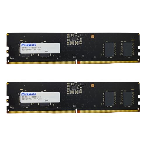 Amazon | アドテック DDR5-5600 UDIMM 8GB 2枚組 6年保証 デスクトップ