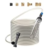 VEVOR Aspirateur à Gravier pour Aquarium, avec Tuyau en PVC de 7,6 m, Nettoyeur de Gravie...