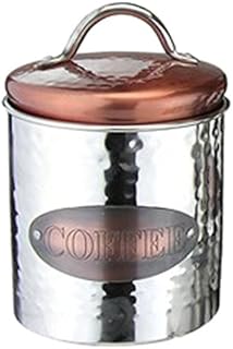 APOLLO THE HOUSEWARES BRAND Copper Canister COFFEE, Storage Container, Great Gift Idea, Size: 10x14x10cm, Copper