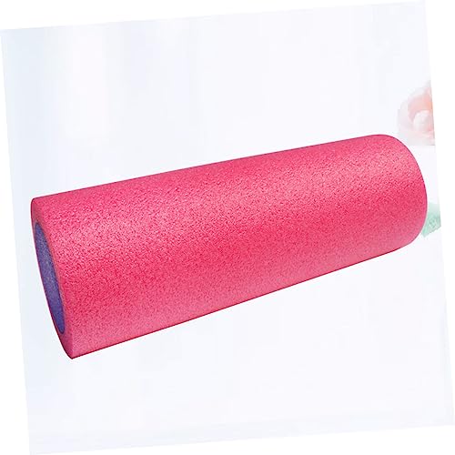Rodillo de espuma sólido para yoga para recuperación muscular y equilibrio, columna de masaje de alta elasticidad para fitness y mujeres, color rosa miniatura 4