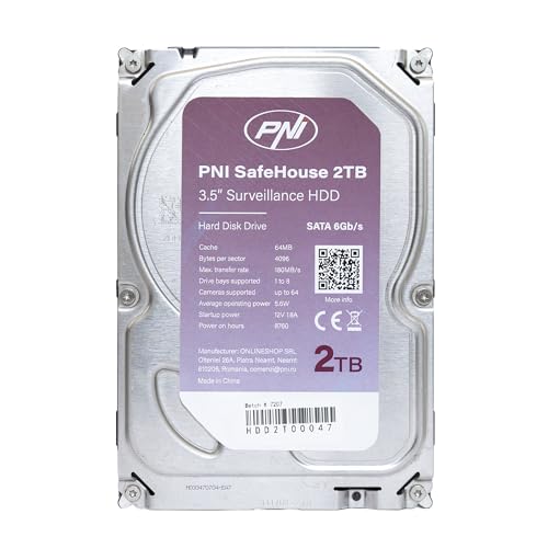 Disque dur interne PNI SafeHouse 2 to HDD 3,5 pouces SATA III 7200 TR/Min