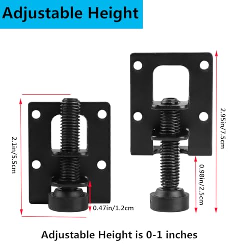 Pieds de nivellement robustes pour meubles instables, solution de hauteur 2,5 cm - 4