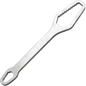 Chave Boca Fixa Universal Dupla, Aço Resistente, 3-8mm e 9-17mm, Multifuncional