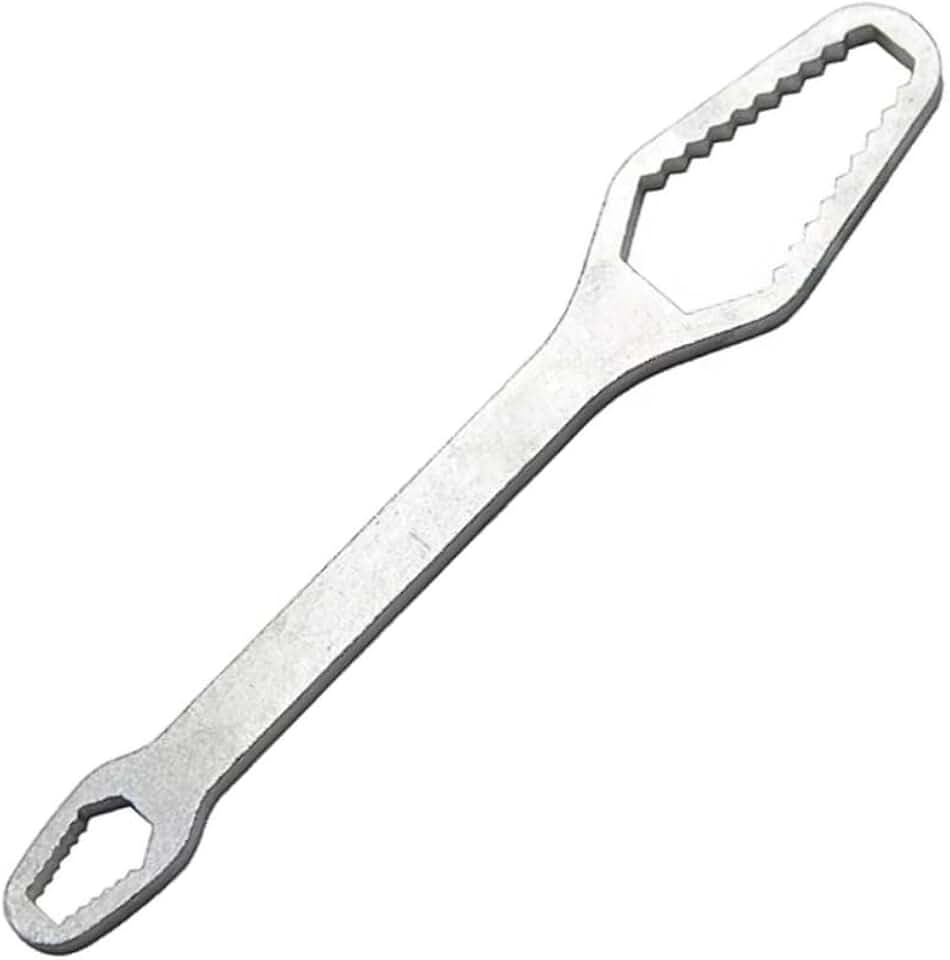 Chave Boca Fixa Universal Dupla, Aço Resistente, 3-8mm e 9-17mm, Multifuncional