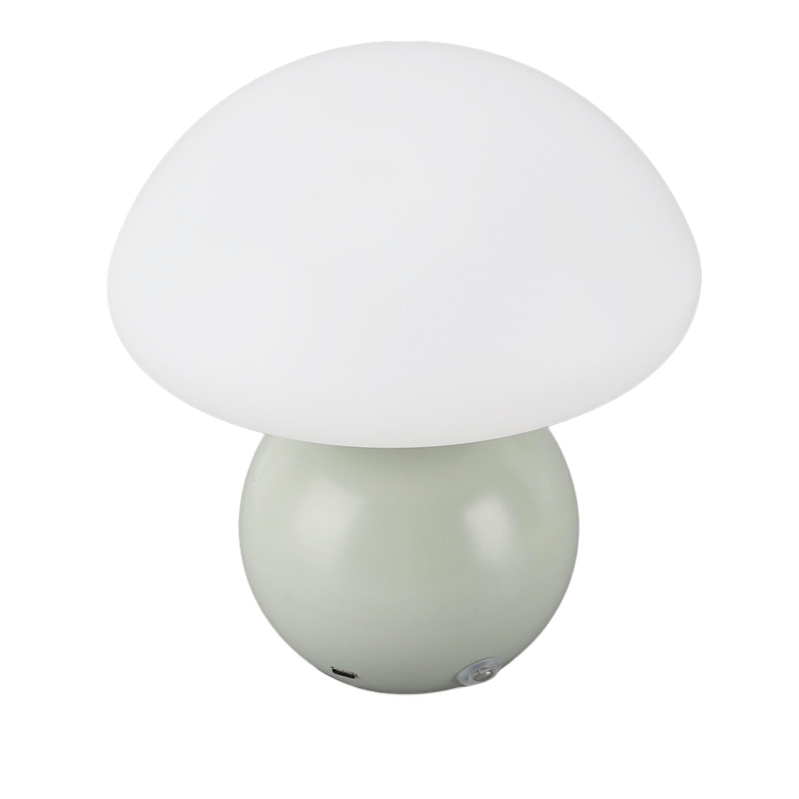 Wakects Lampada a Fungo a LED Lampada da Tavolo in PE e Ferro 3 Temperature di Colore Touch Control Dimmerazione Continua USB C da Comodino Ricaricabile da 2000 MAh per Scrivania da Camera da Letto
