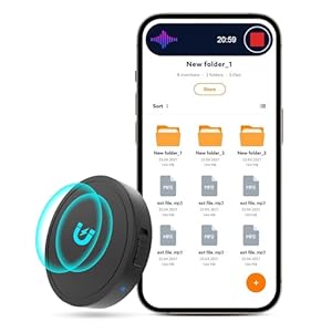 128G (1600 Hour) Magnetic Voice Activated Recorder – Nanezan Recording Device MP3 Records with 70 Hours Battery Time, USB-C Audio Recorder for Work, Lectures, Meetings, Interviews