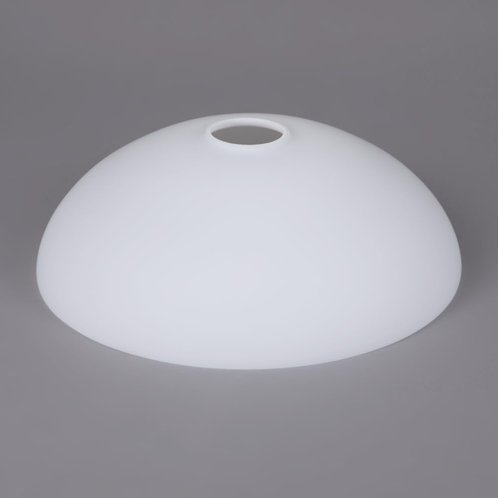 Vetro per lampada Ø 250 mm bianco opaco di ricambio paralume in vetro rotondo E27 dimensione foro superiore 40 mm