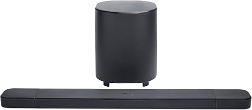 JBL Bar 800 MK2, Barre de Son Bluetooth 7.1 canaux pour TV avec Enceintes détachables, Caisson de Basses de 25,4 cm, Dolby Atmos, HDMI eARC, Wi-FI, vidéo 4K, PureVoice 2.0 et MultiBeam 3.0, Noir - 2